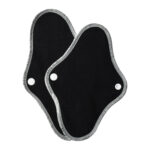 Cotton Eco sanitary pad,reusable incontinence pads  BLACK